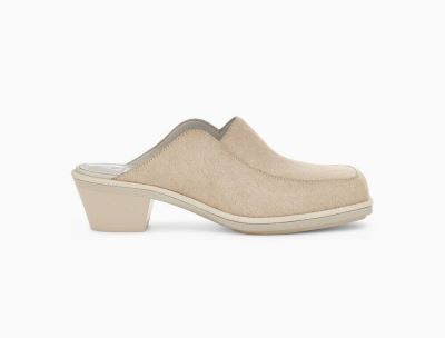 UGG Eckhaus Latta Block Cowboy Mule Womens High Heels Grey - AU 137BS